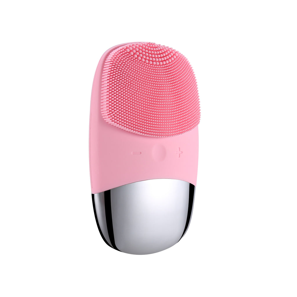 Mini Silicone Electric Face Cleansing Brush Electric Facial Cleanser Facial Cleansing Brush Skin Massager Skin Care Tools - Haircaremore
